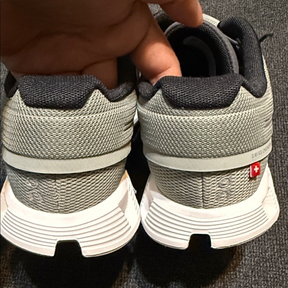 On Running Athletic Shoes in Gray and Black - Picture 8 of 11